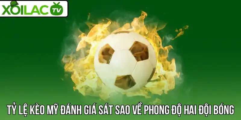 Tỷ lệ kèo Mỹ đánh giá sát sao về phong độ hai đội bóng